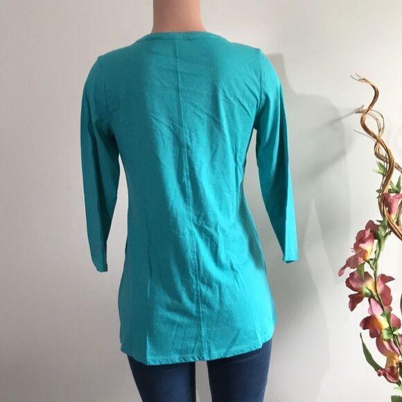 LOGO Principles by Lori Goldstein 3/4 Sleeve Cardigan - Picture 5 of 7